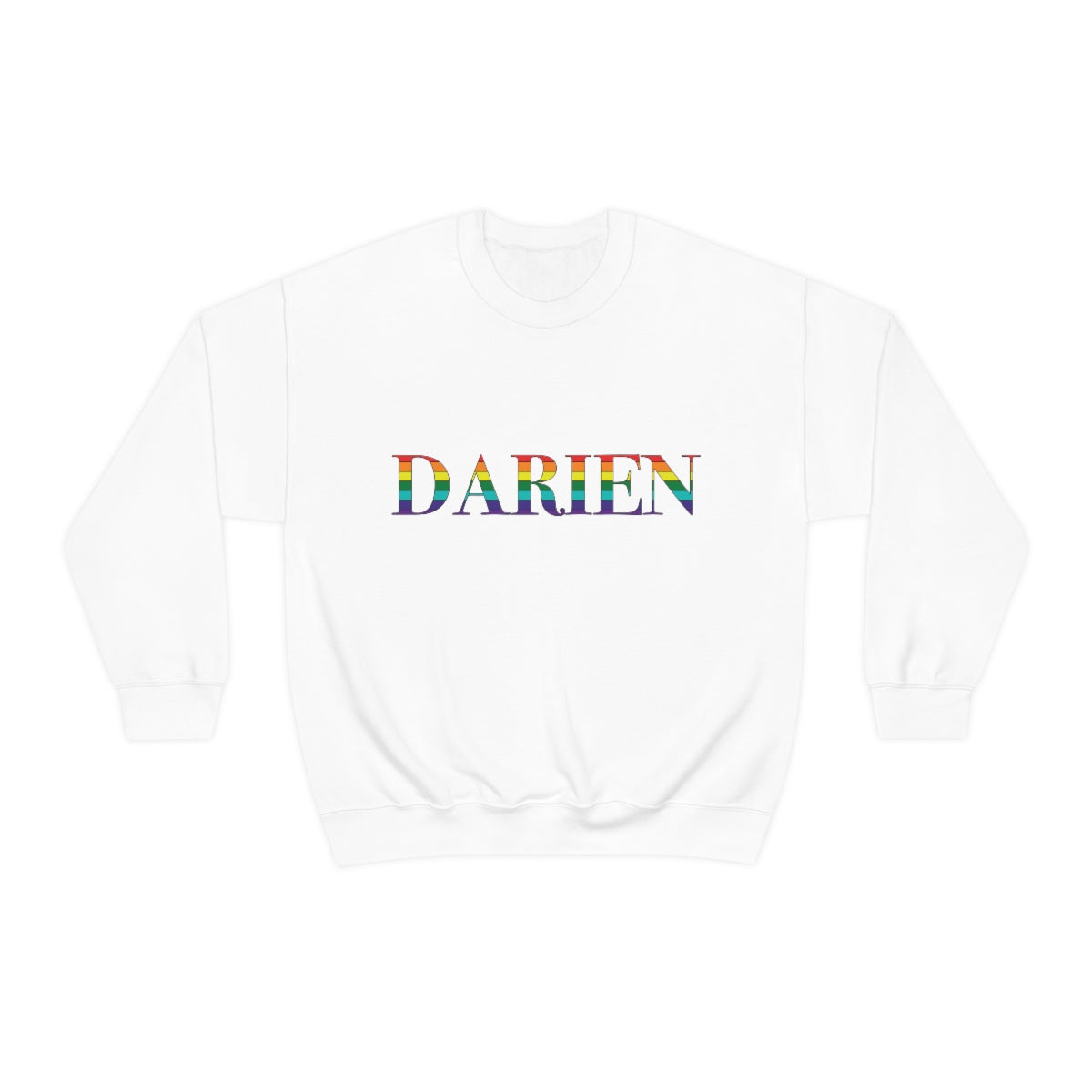 Darien rainbow pride unisex sweatshirt