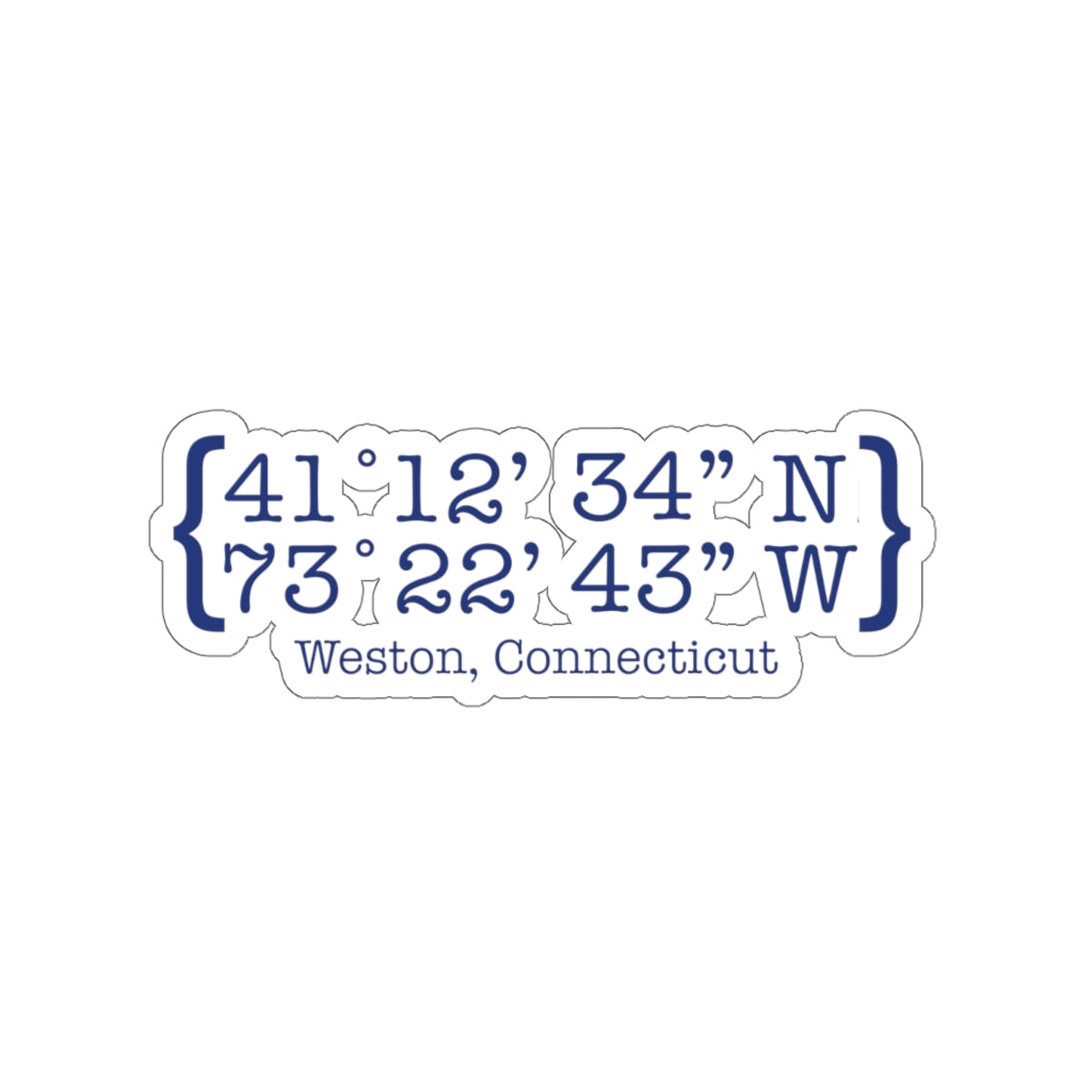 Weston Coordinates  Weston Coordinates Kiss-Cut Stickers