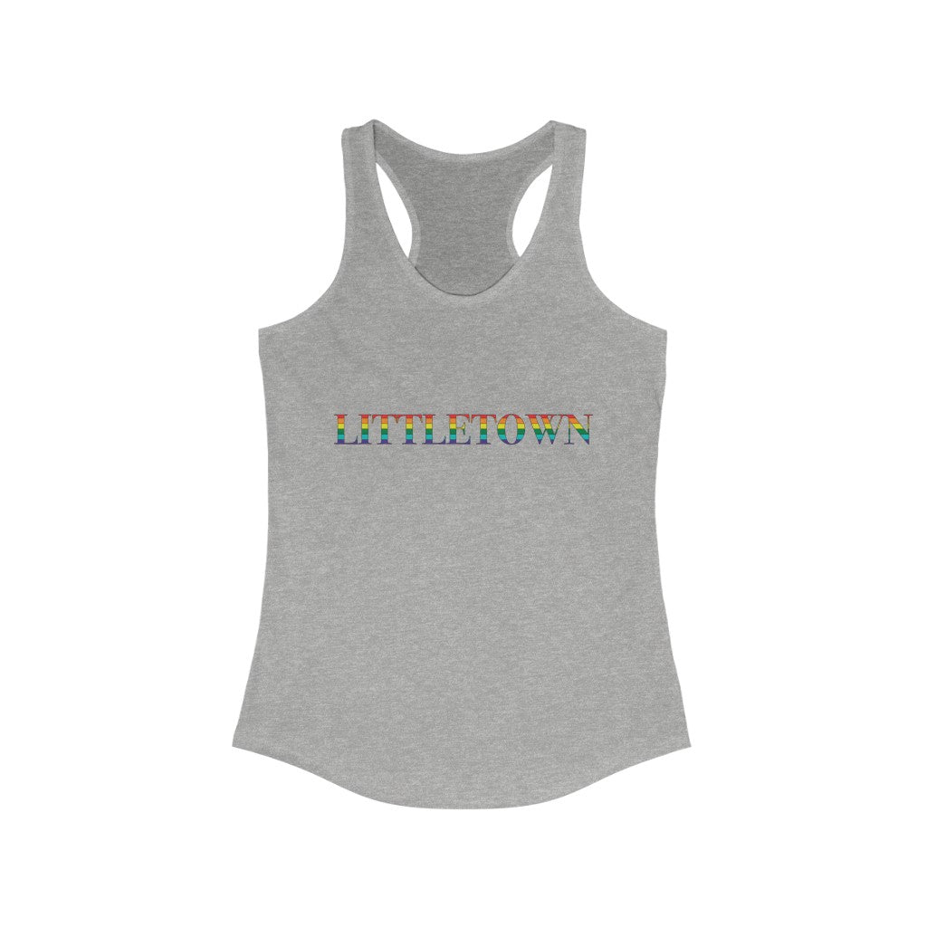 Littletown Rainbow Women's Ideal Racerback Tank