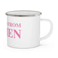 just a kid from darien camping mug 