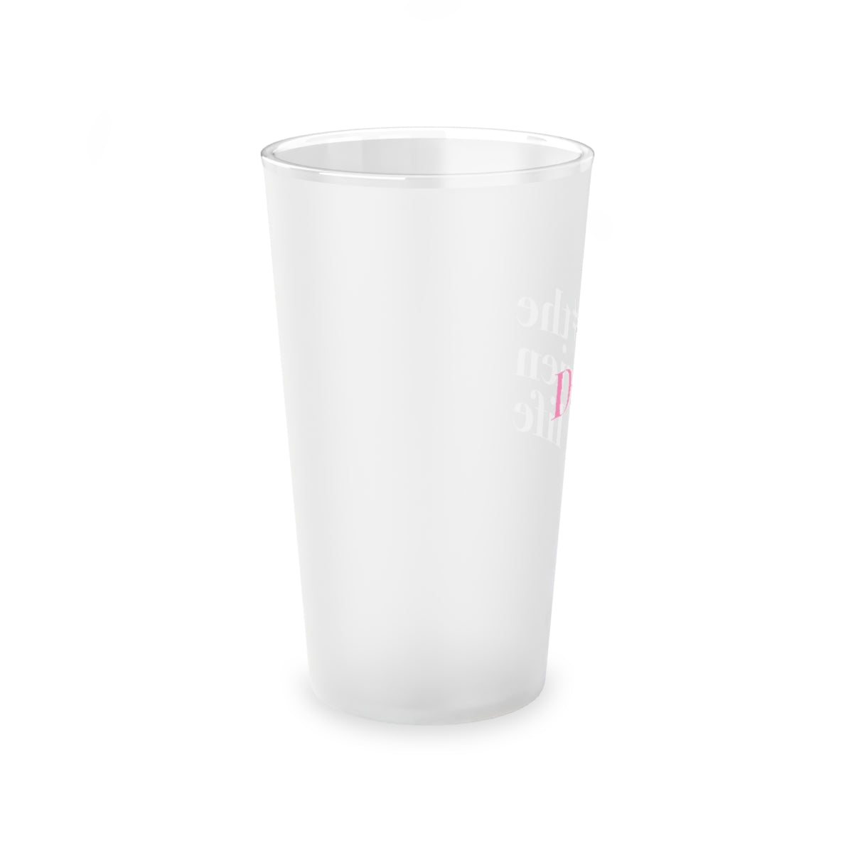 #thedarienlife Frosted Pint Glass, 16oz