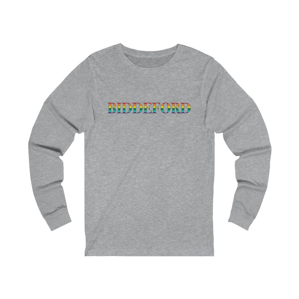 Biddeford Rainbow Unisex Jersey Long Sleeve Tee