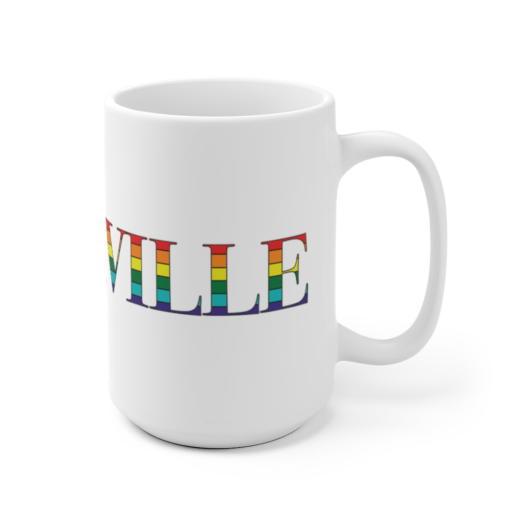 Somerville Rainbow White Ceramic Mug