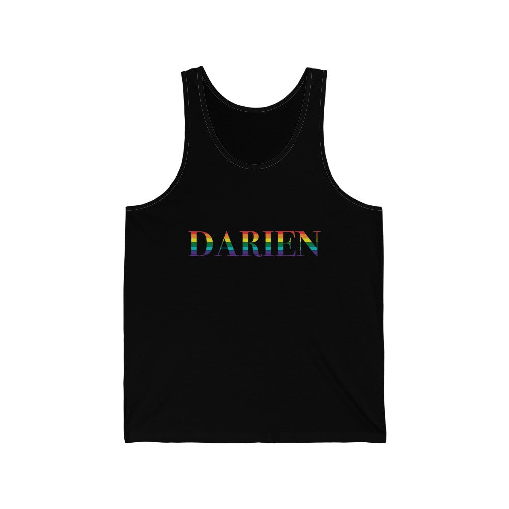 darien ct rainbow tank top shirt