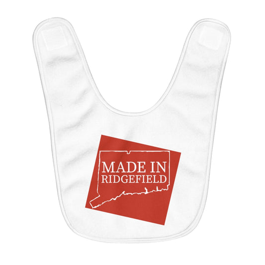 Made in Ridgefield Fleece Baby Bib