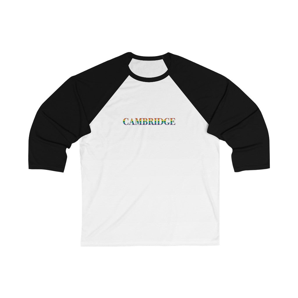 Cambridge Rainbow Unisex 3\4 Sleeve Baseball Tee