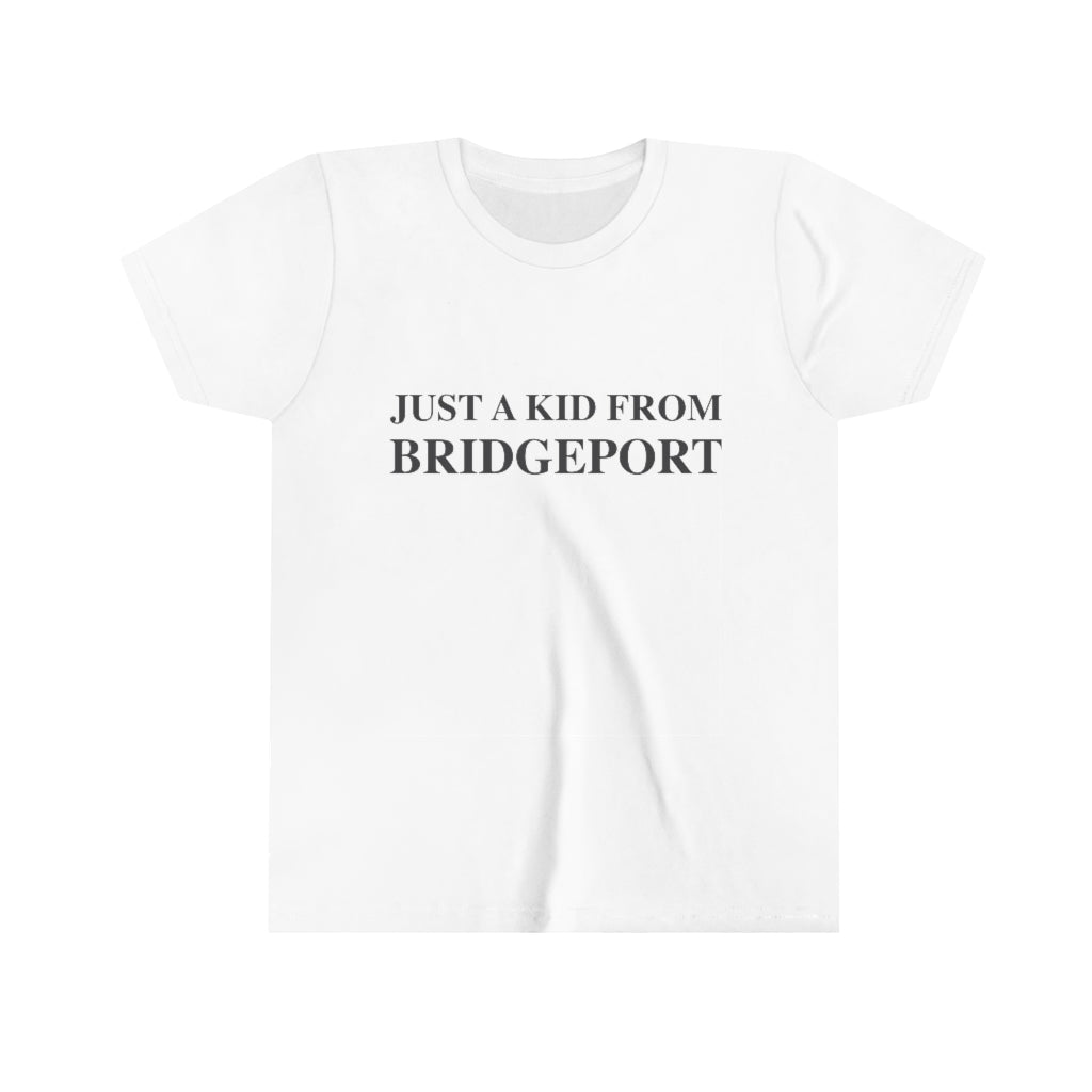 just a kid a bridgeport youth kid childrens short sleeve tee shirt