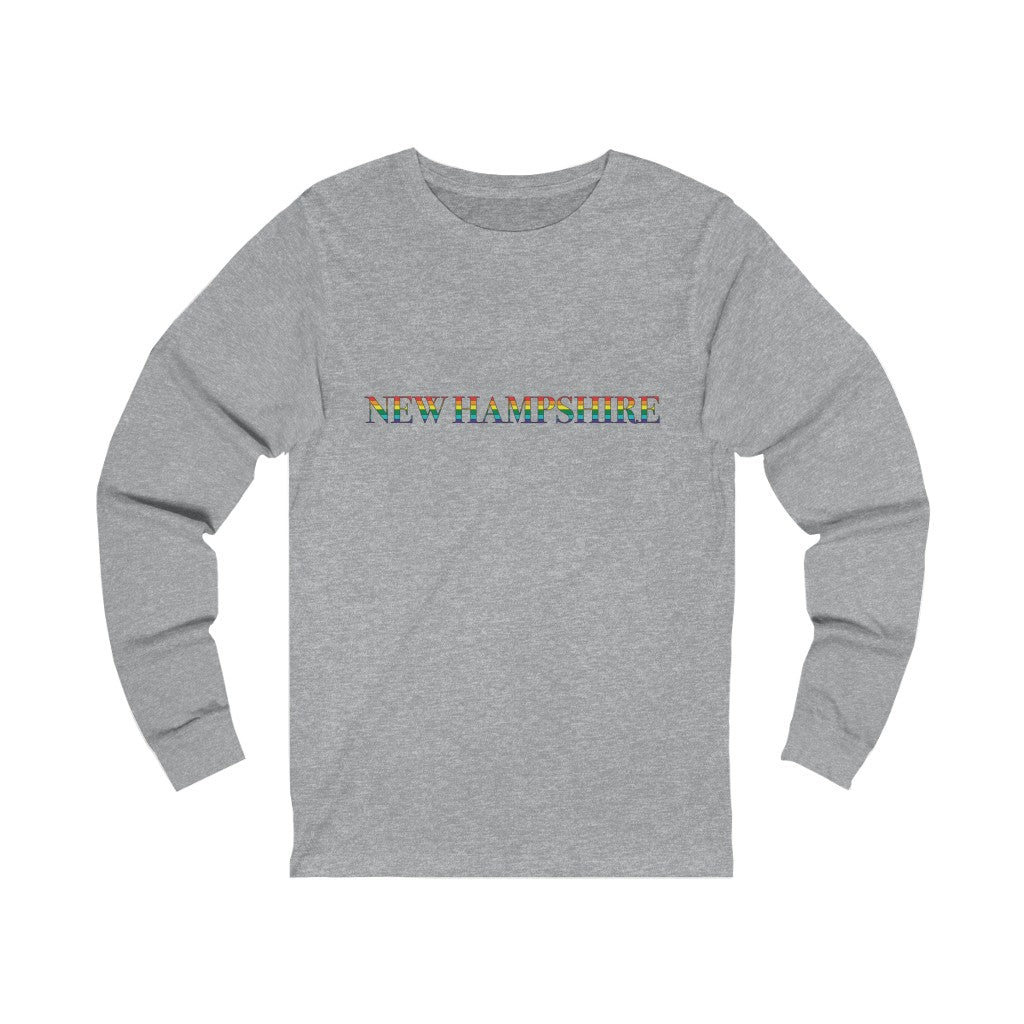 New Hampshire Rainbow Unisex Jersey Long Sleeve Tee