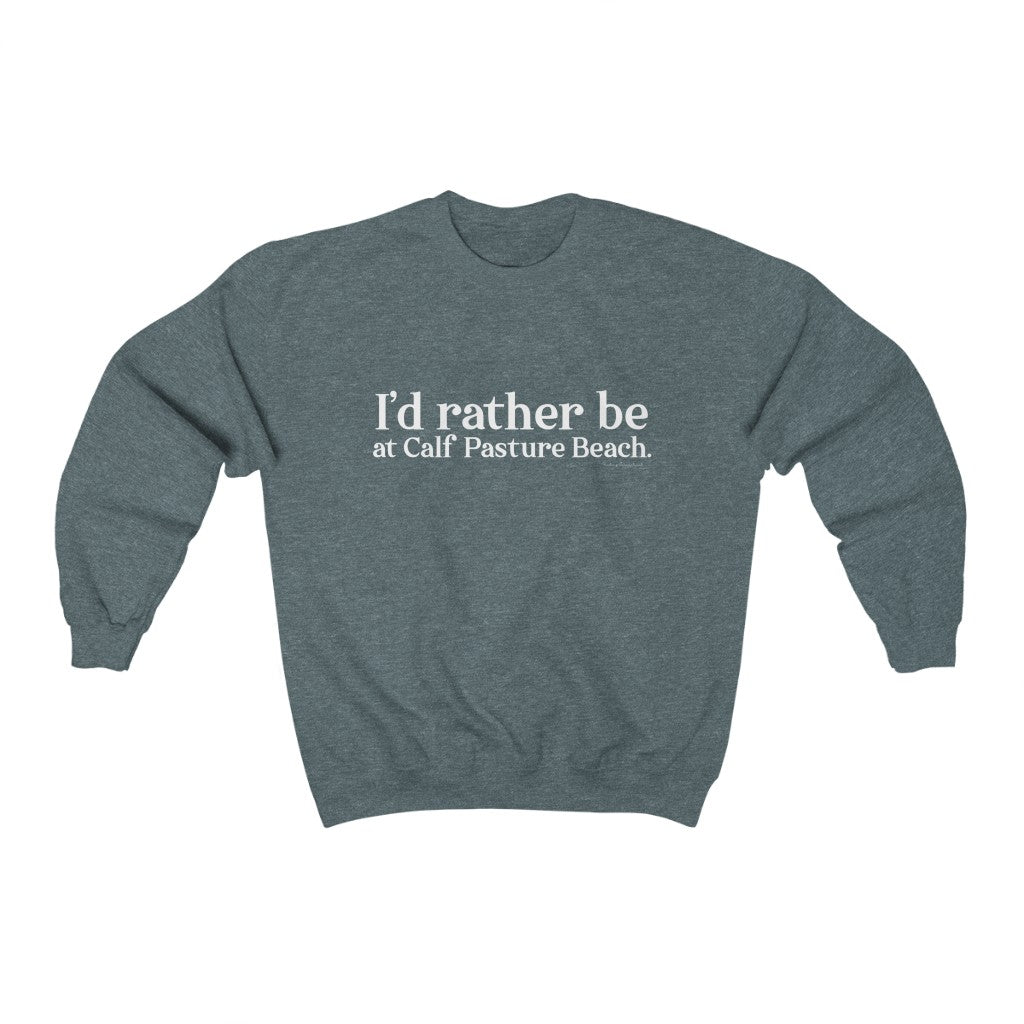 I'd rather be at Calf Pasture Beach   I’d rather be at Calf Pasture Beach.  Norwalk Connecticut tee shirts, hoodies sweatshirts, mugs and other apparel, home gifts and souvenirs. Proceeds of this collections goes to help Finding Norwalk and Finding Connecticut’s brand. Free USA shipping.