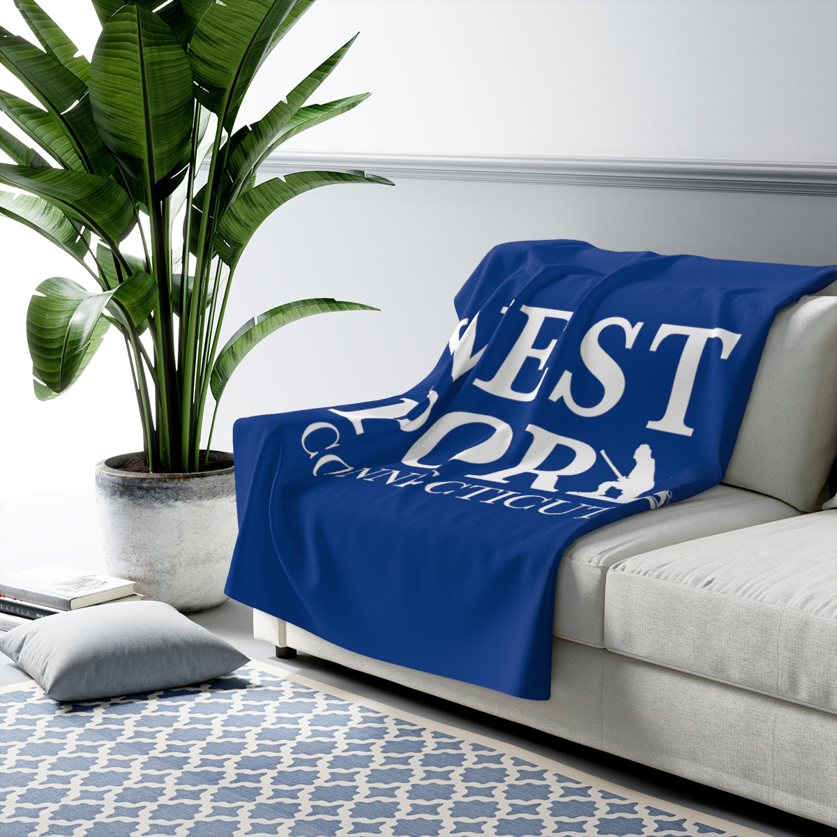 Westport Connecticut Sherpa Fleece Blanket