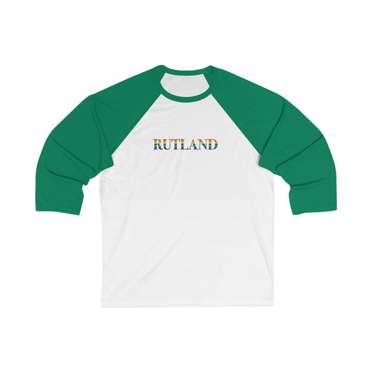 Rutland Rainbow Unisex 3\4 Sleeve Baseball Tee