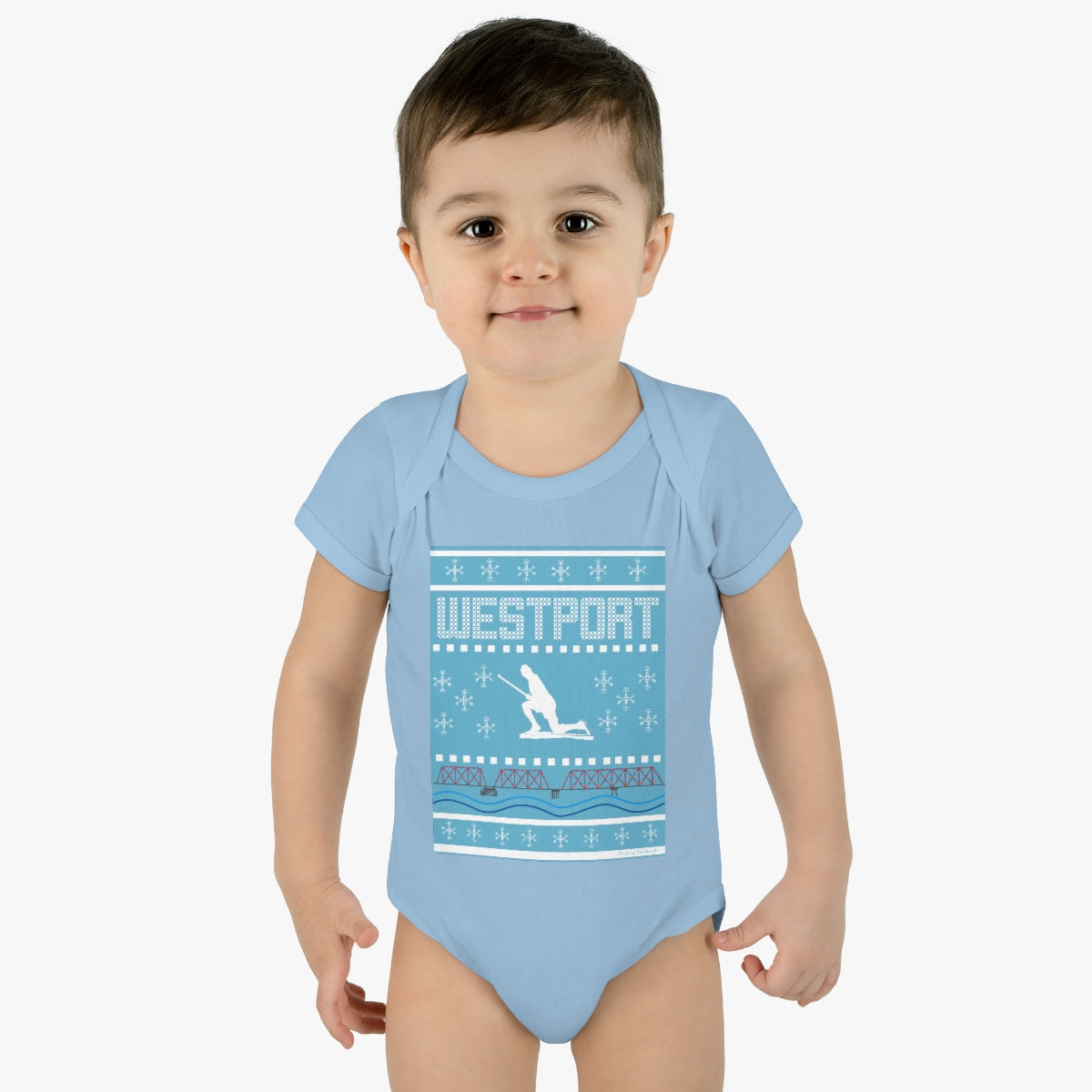 Westport Ugly Holiday Infant Baby Rib Bodysuit