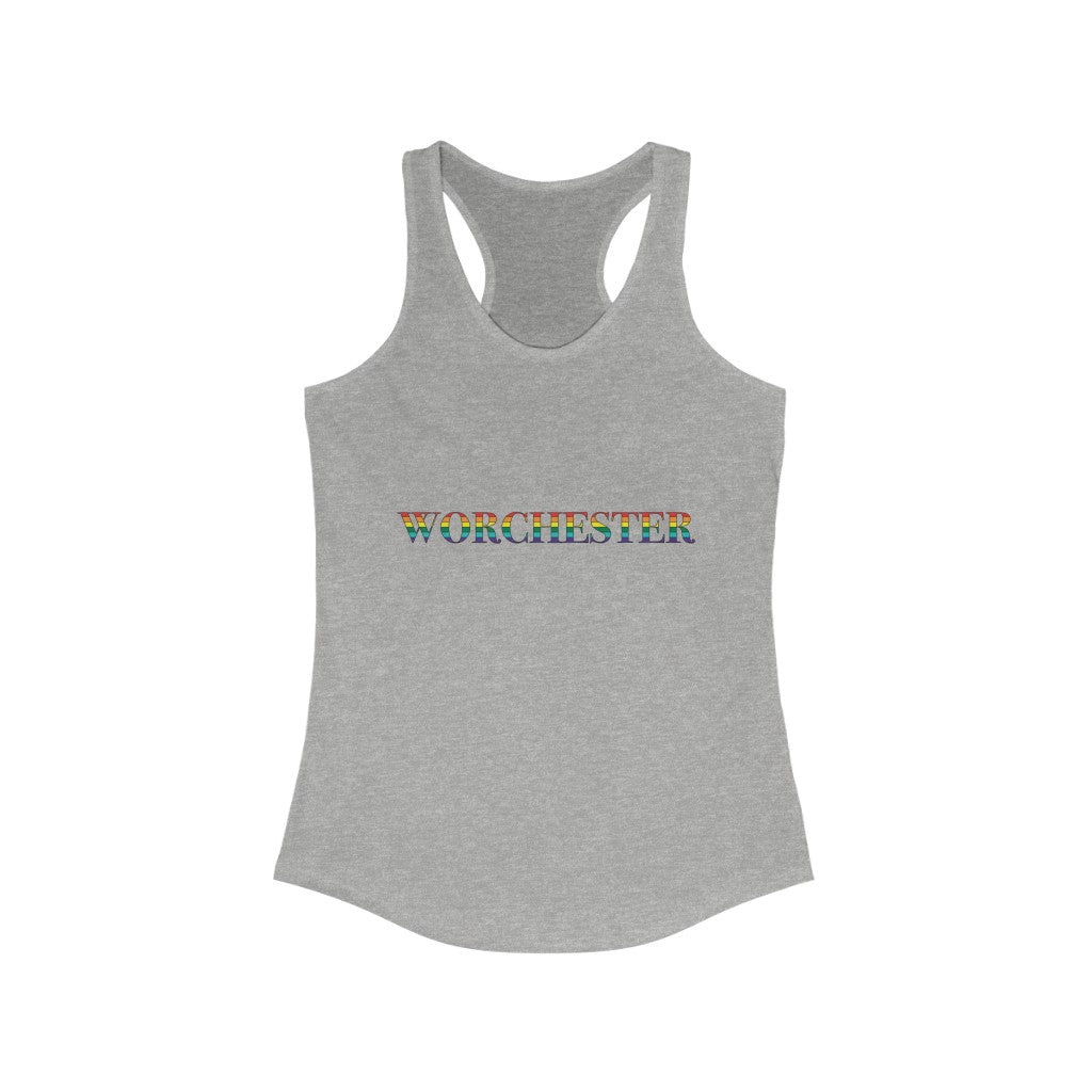 Worchester Rainbow Women's Ideal Racerback Tank