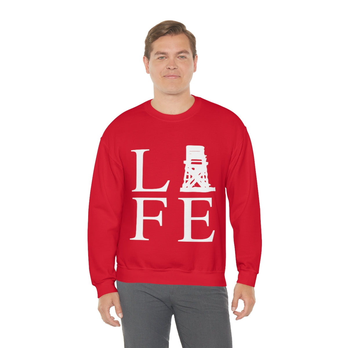 Fairfield Life (front) Unisex Heavy Blend™ Crewneck Sweatshirt