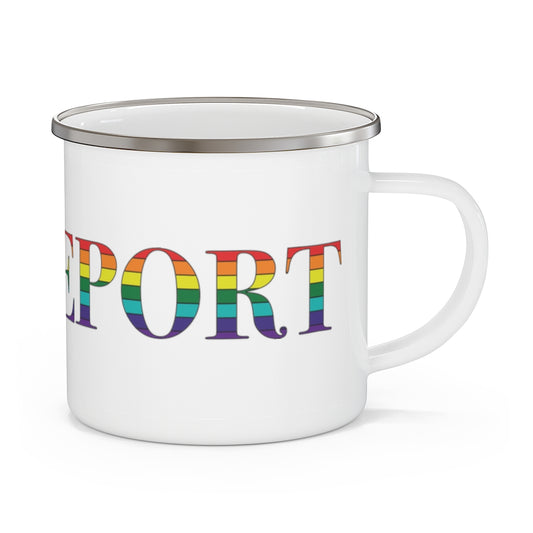 Bridgeport Rainbow Enamel Camping Mug