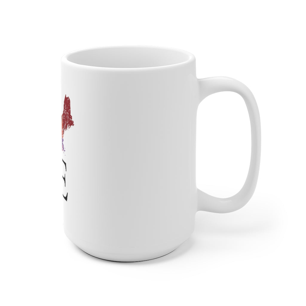 New England Love White Ceramic Mug