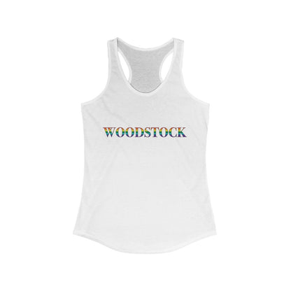 Woodstock Rainbow Women's Ideal Racerback Tank