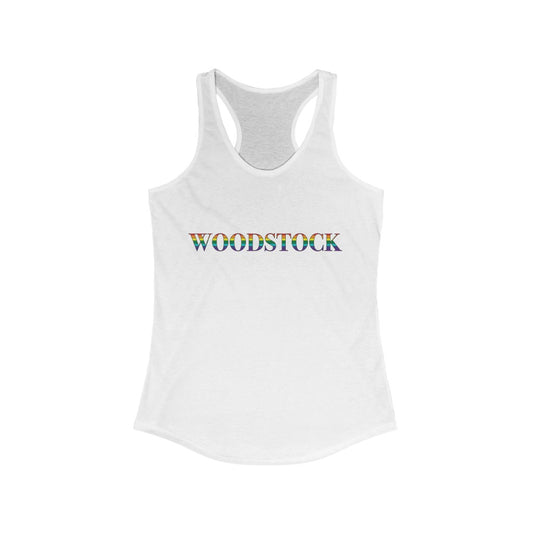 Woodstock Rainbow Women's Ideal Racerback Tank