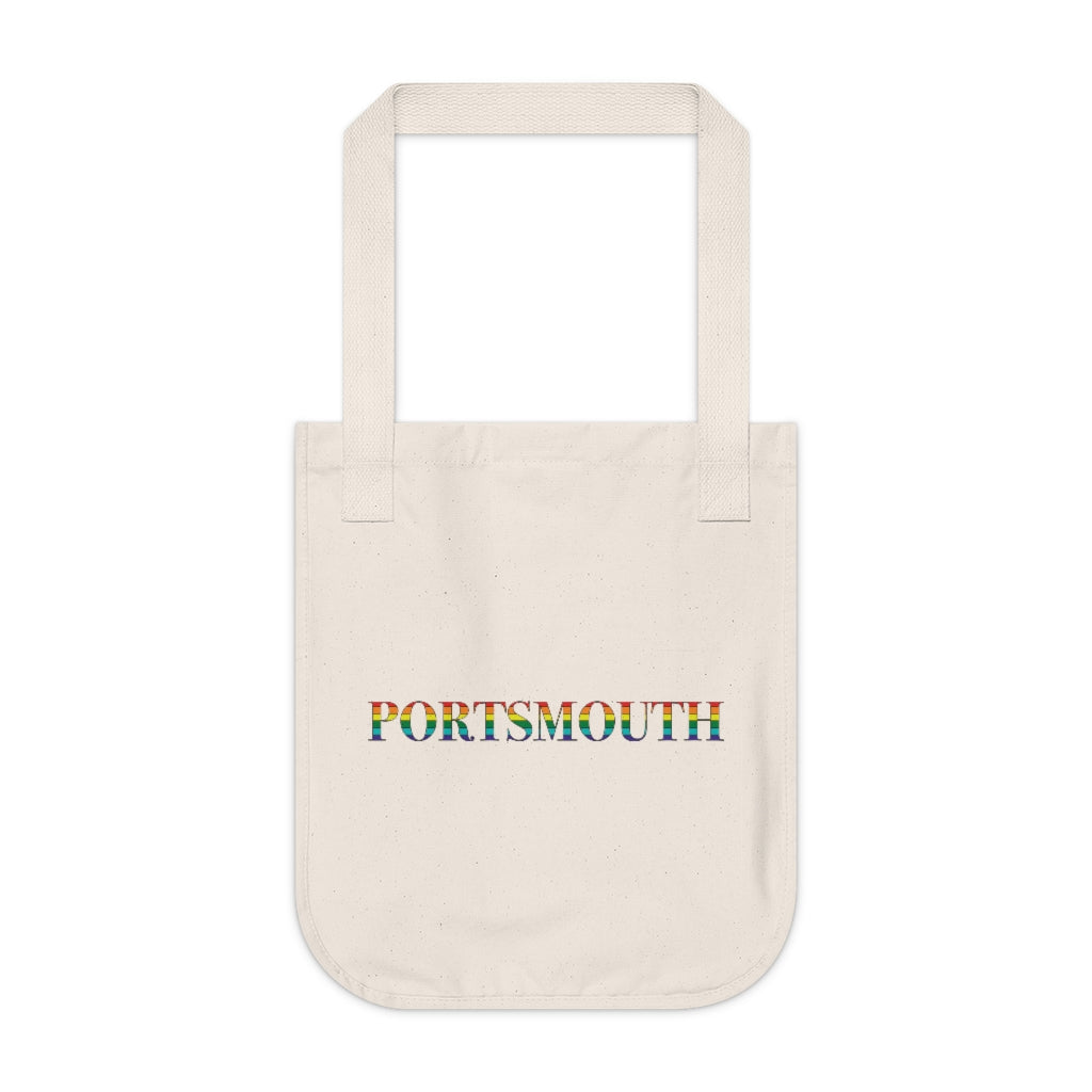 Portsmouth Rainbow Organic Canvas Tote Bag