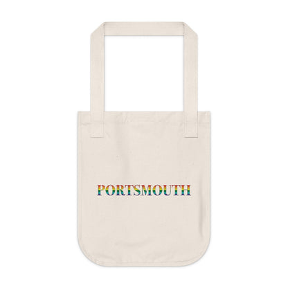 Portsmouth Rainbow Organic Canvas Tote Bag