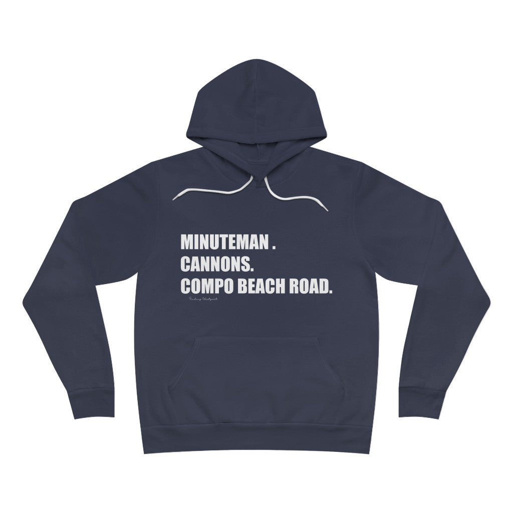 Minuteman. Cannons. Compo Beach Road. Unisex Heavy Blend Crewneck Sweatshirt  How do you say Westport without saying Westport? Westport, Connecticut is filled with unique aspects. Each providing different elements that make up the town from historic to modern traditions. Minuteman. Cannons. Compo Beach Road. You know its Westport.   Proceeds of this collection goes to help build Finding Westport and Finding Connecticut's  brands. 