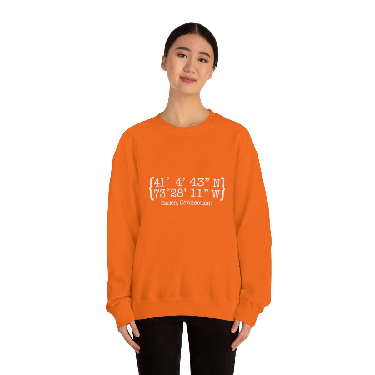 Darien Coordinates Unisex Heavy Blend™ Crewneck Sweatshirt