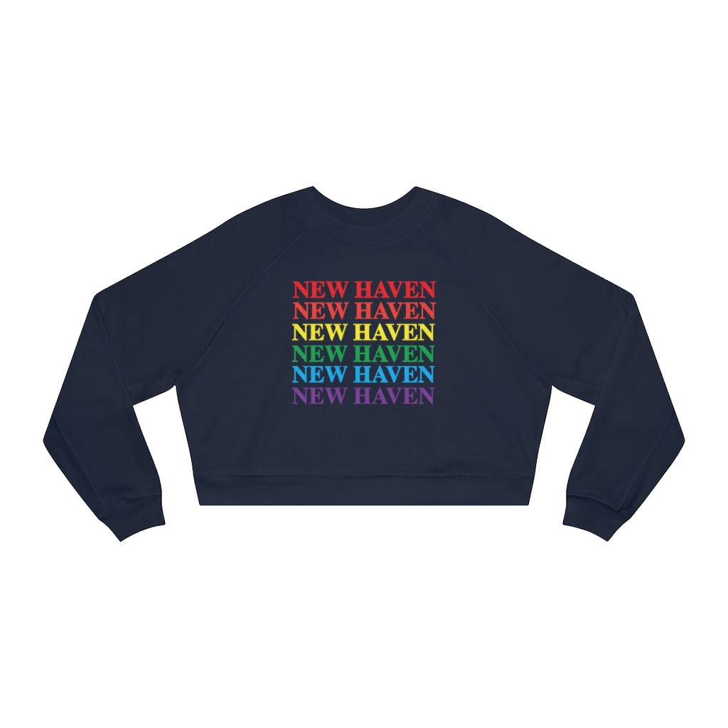 New Haven Pride Women's Cropped Fleece Pullover