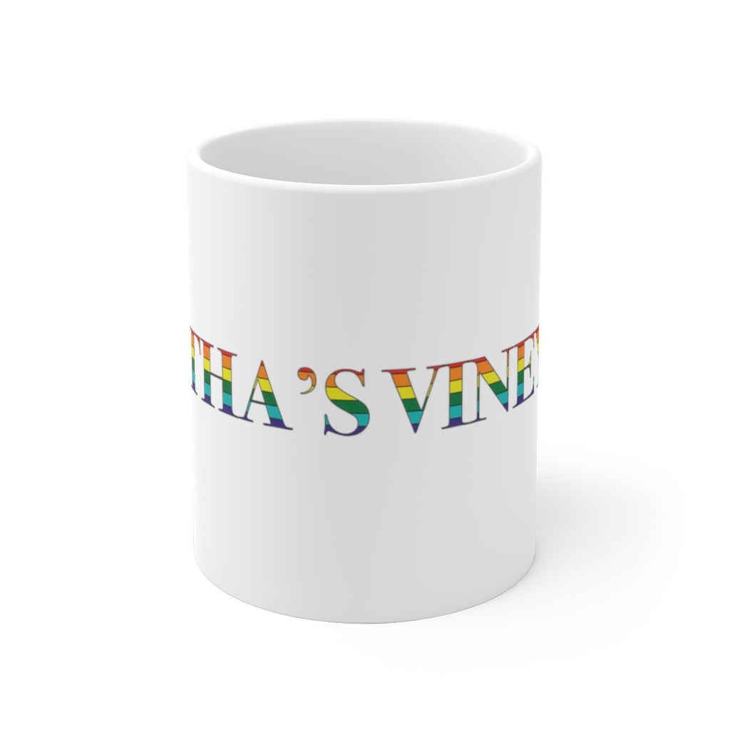 Martha's Vineyard Rainbow  White Ceramic Mug