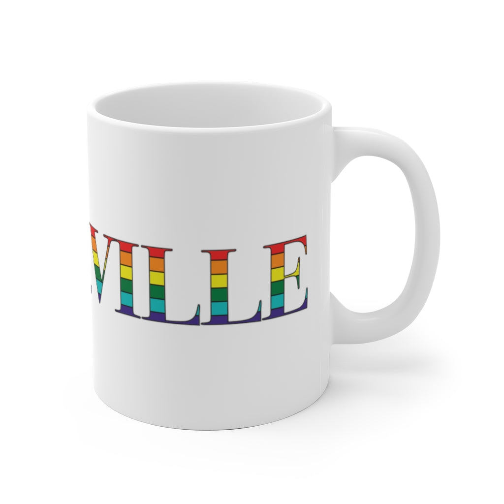 Somerville Rainbow White Ceramic Mug