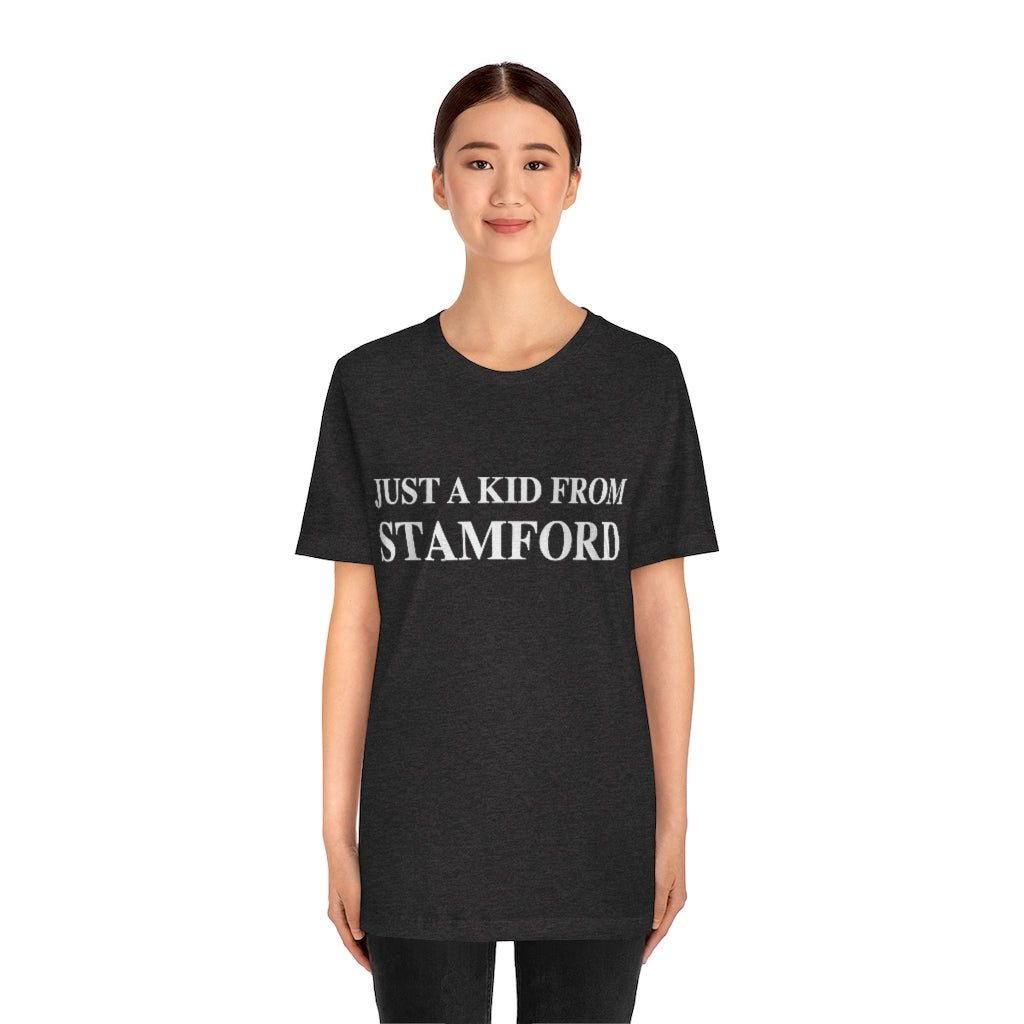 just a kid from stamford ct tee shirt