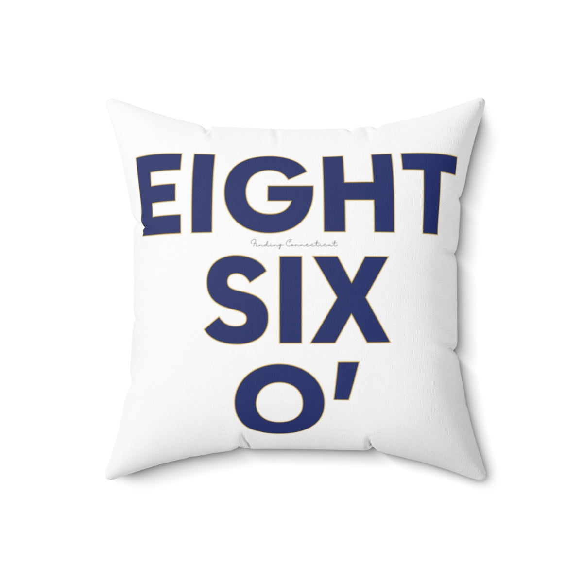 Eight Six O' Spun Polyester Square Pillow