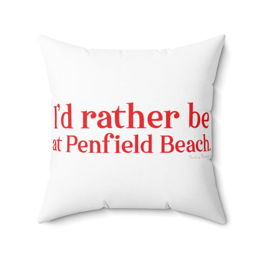 Penfield beach fairfield ct / connecticut pillow 