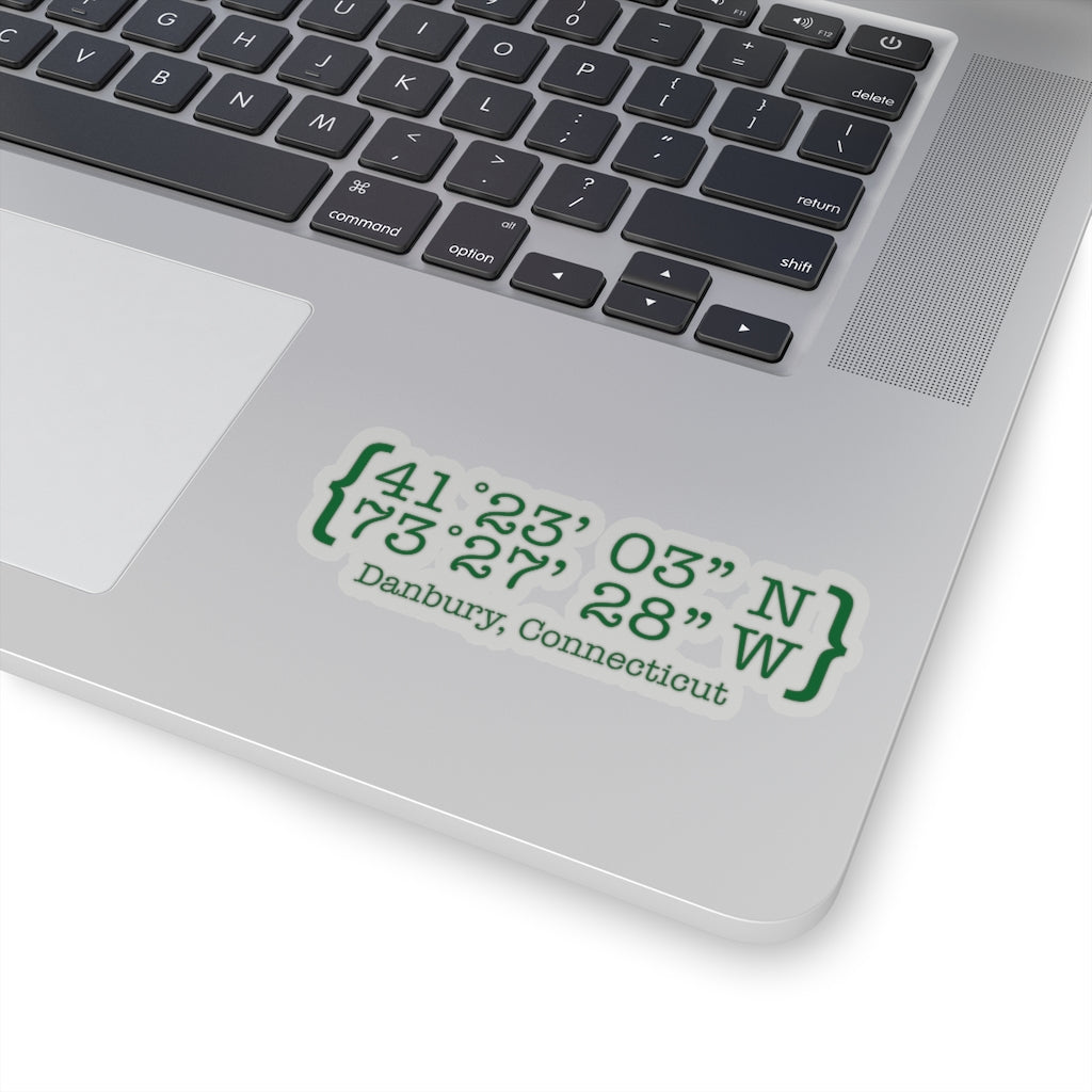 danbury connecticut coordinates stickers