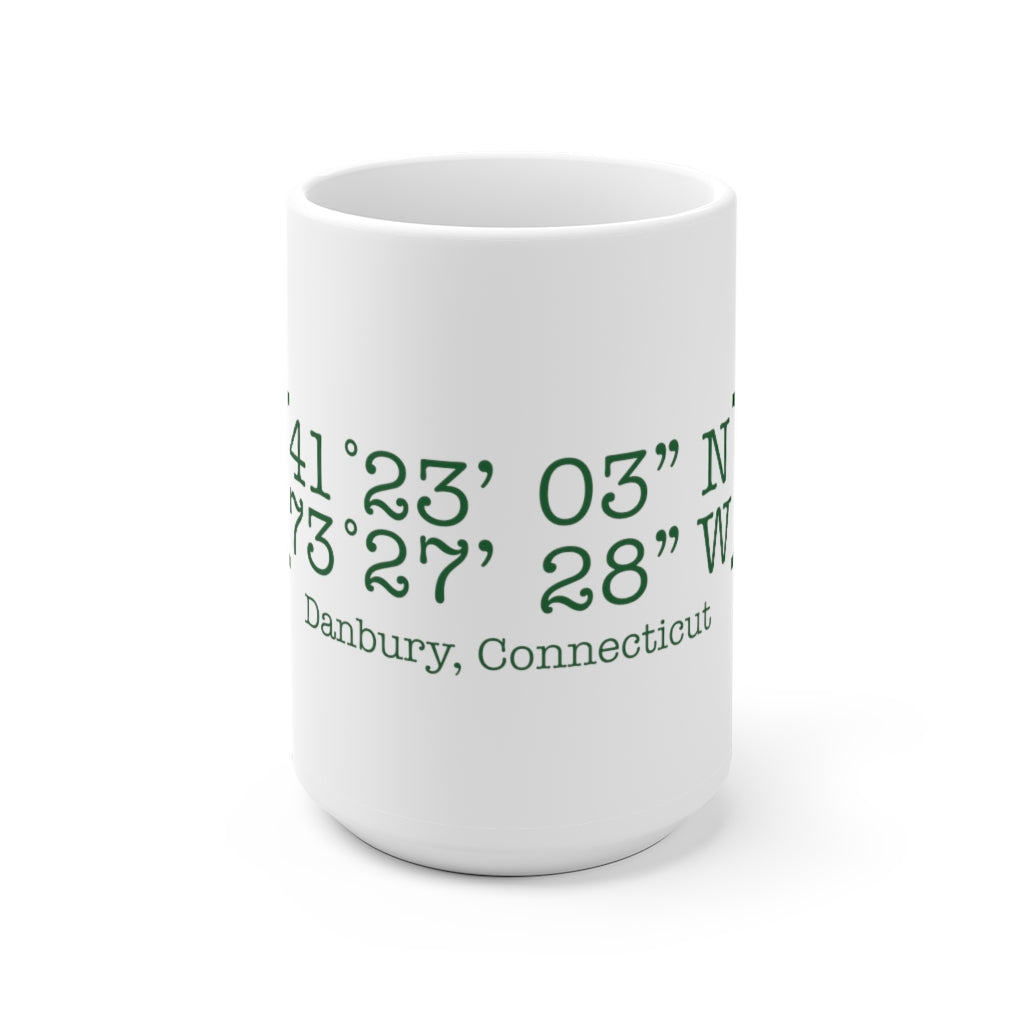 Danbury ct coordinates mug