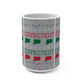 Connecticut ugly christmas sweater holiday mug 