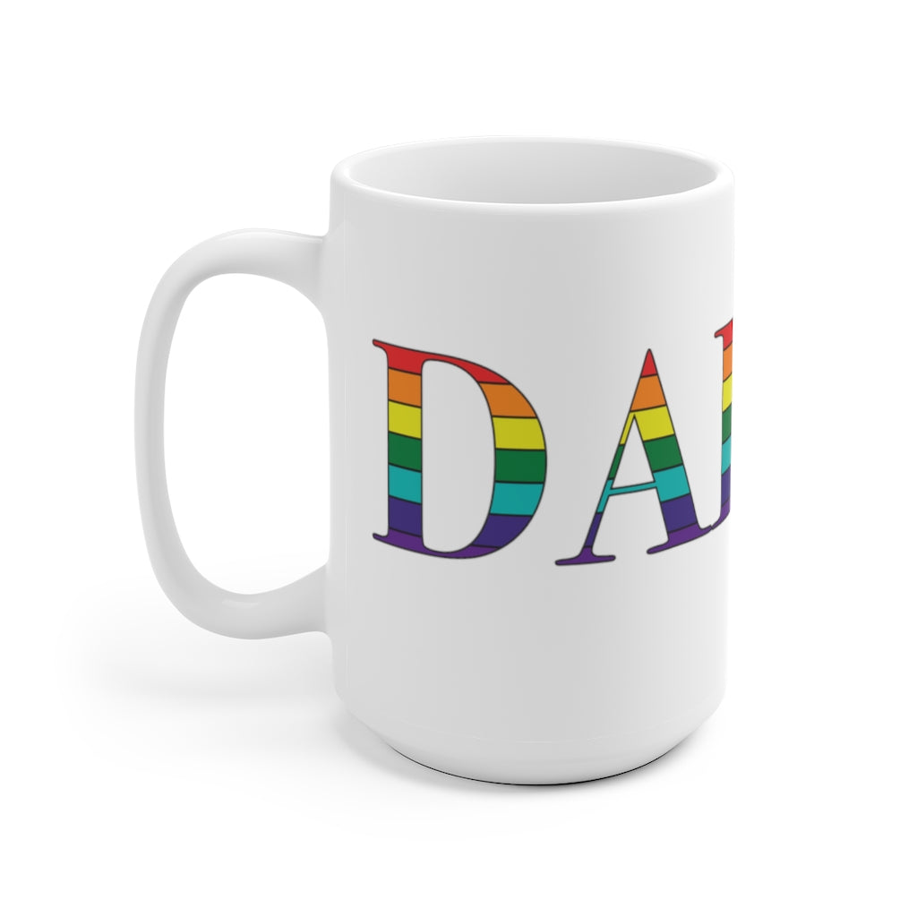 Darien ct rainbow pride coffee mug