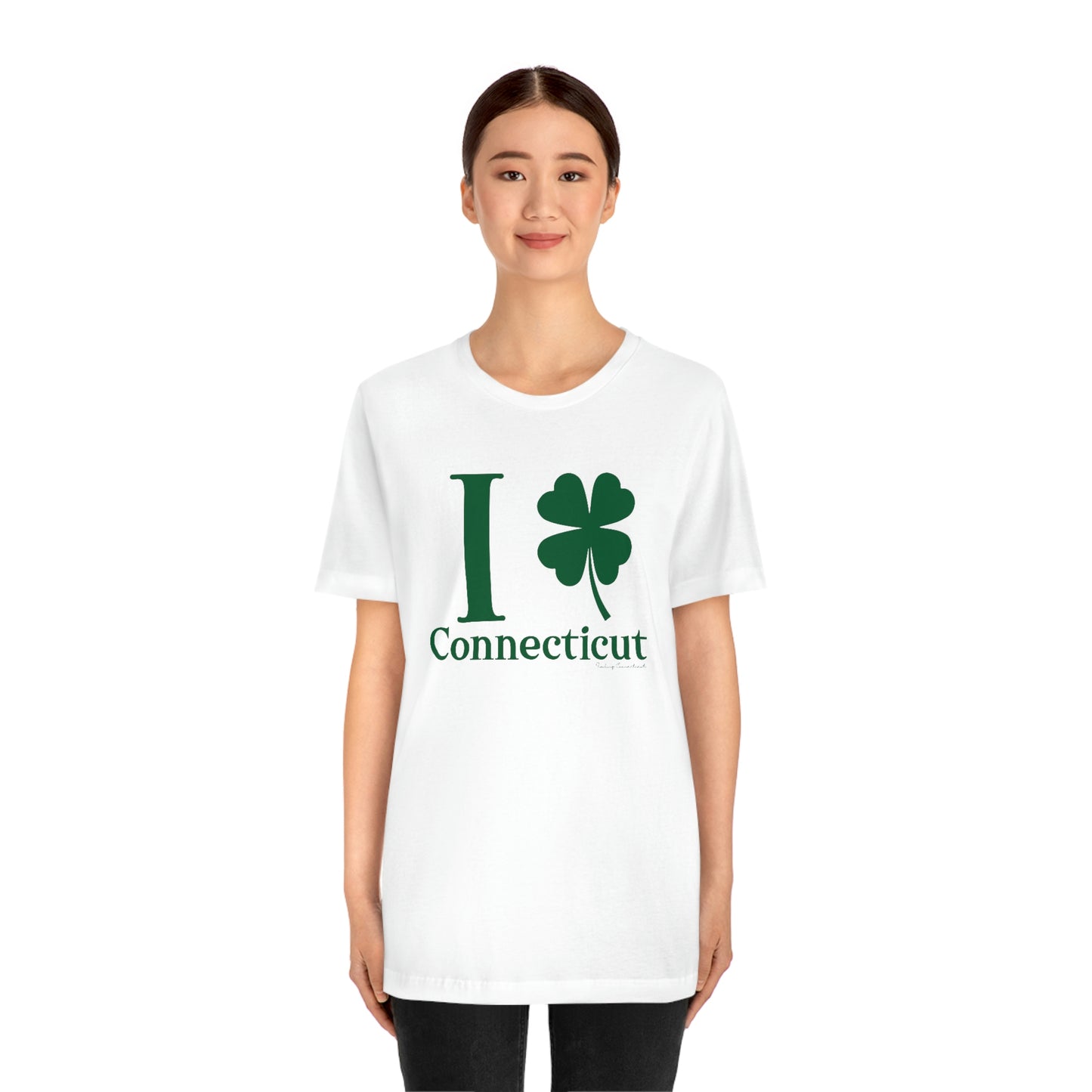 I Clover Connecticut (Green) Unisex Jersey Short Sleeve Tee