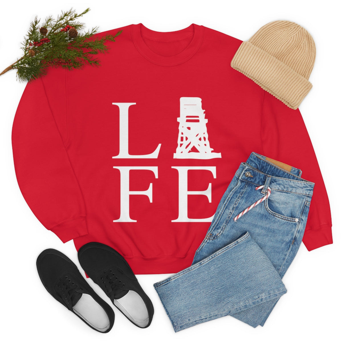 Fairfield Life (front) Unisex Heavy Blend™ Crewneck Sweatshirt