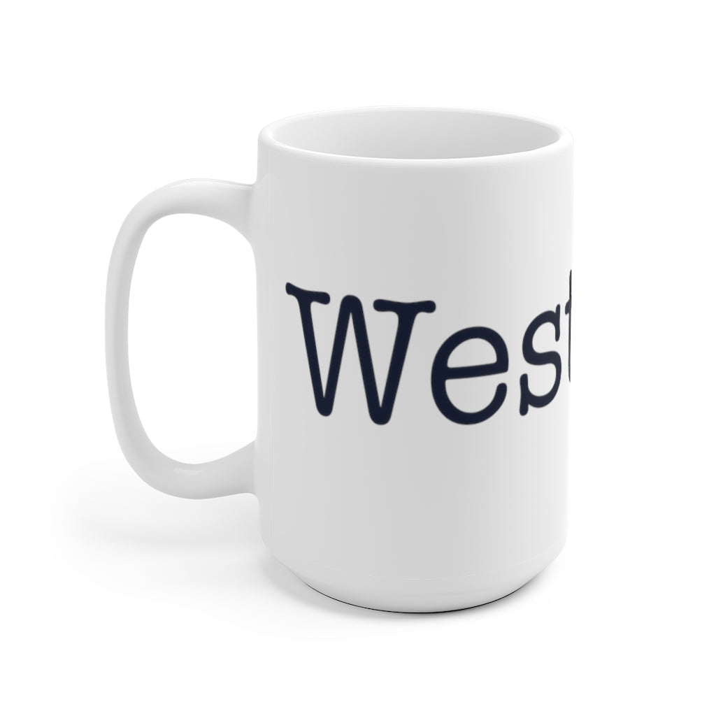 Westport. White Ceramic Mug