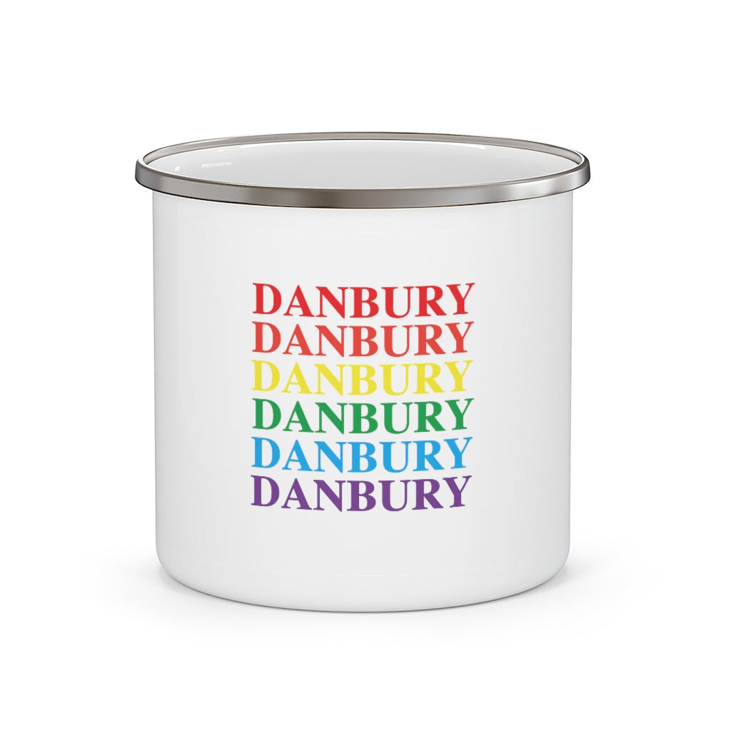 danbury pride camping mug, danbury ct