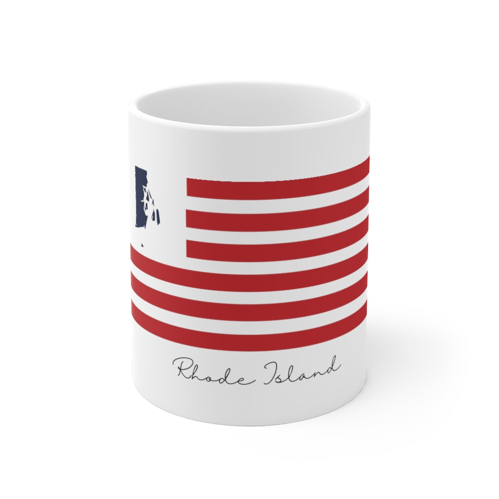 Rhode Island American Flag collection has tee shirts, mugs, reusable bags, and other apparel and gifts. All proceeds goes to help build the Finding New England brand and get our website up and going. Free shipping on all products. 