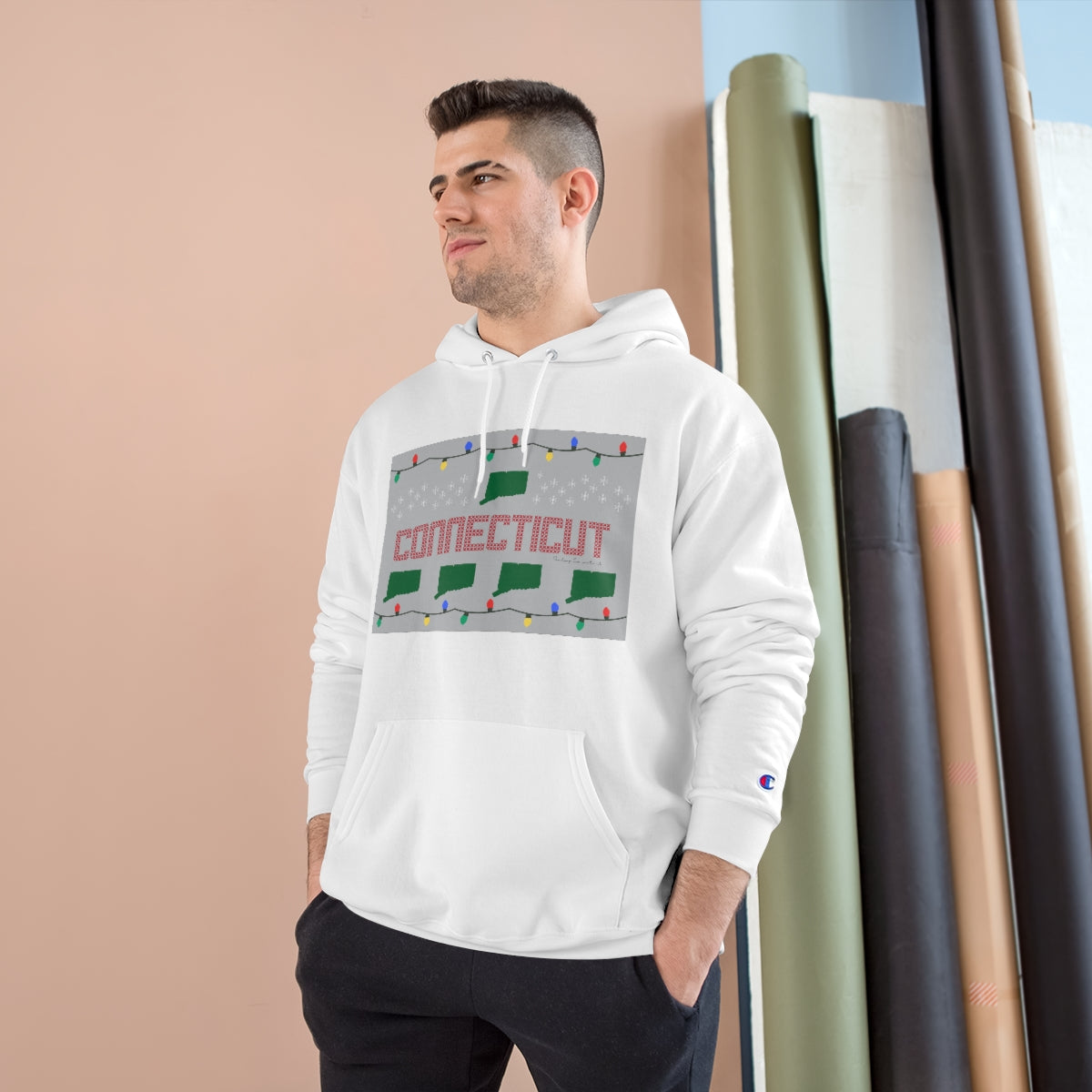 Connecticut Ugly Holiday Champion Hoodie