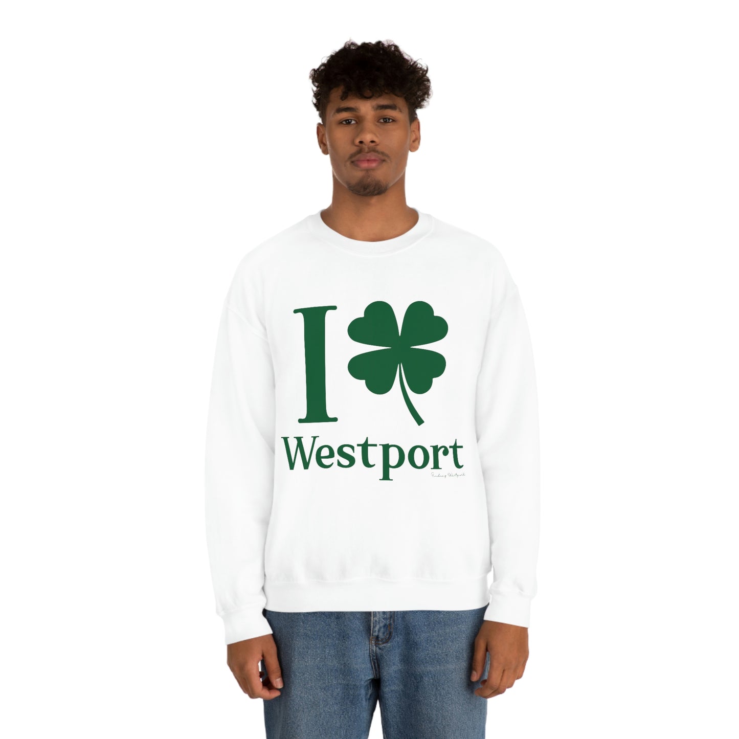 I Clover Westport (Green) Unisex Heavy Blend™ Crewneck Sweatshirt