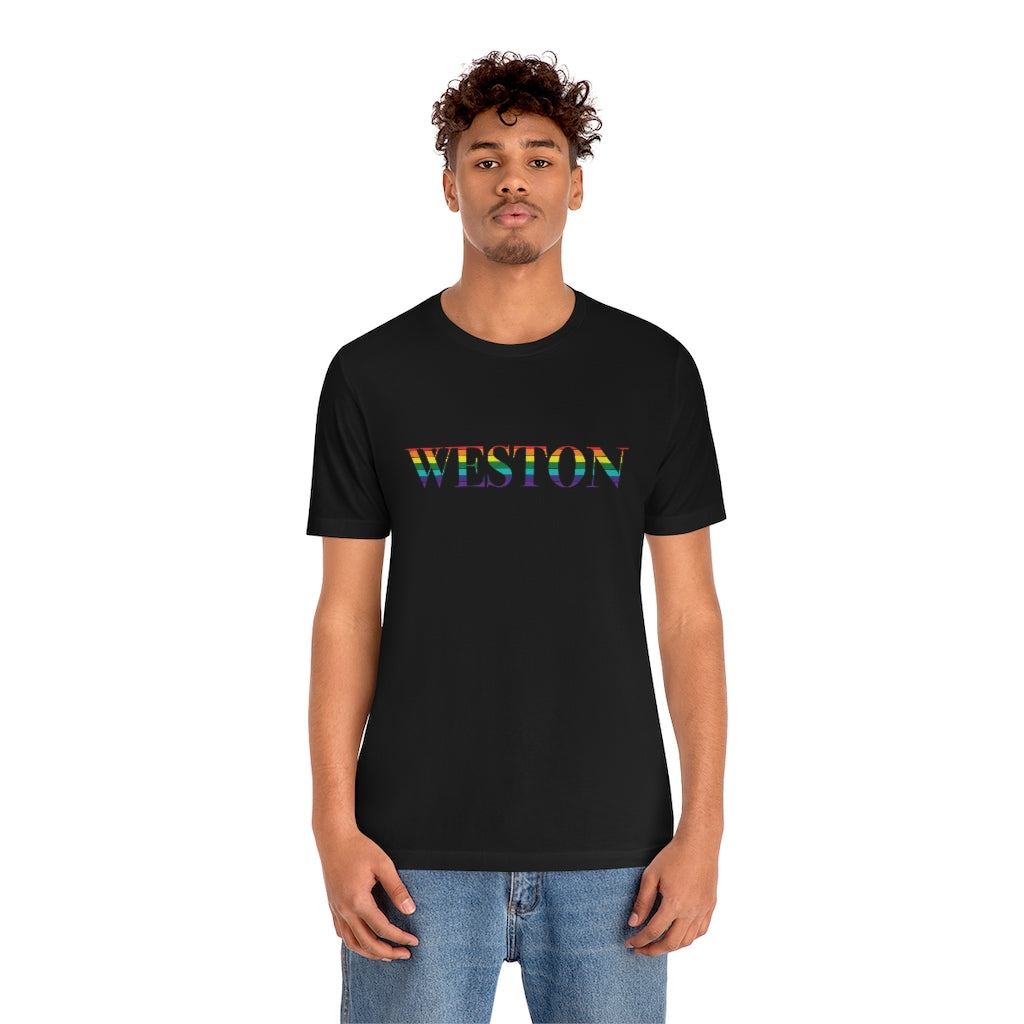 Do you have Weston Pride? Weston, Connecticut apparel and gifts including mugs including LGBTQ inspired apparel and gifts. 10% of pride sales are donated to a Connecticut LGBTQ organization. Free shipping! 