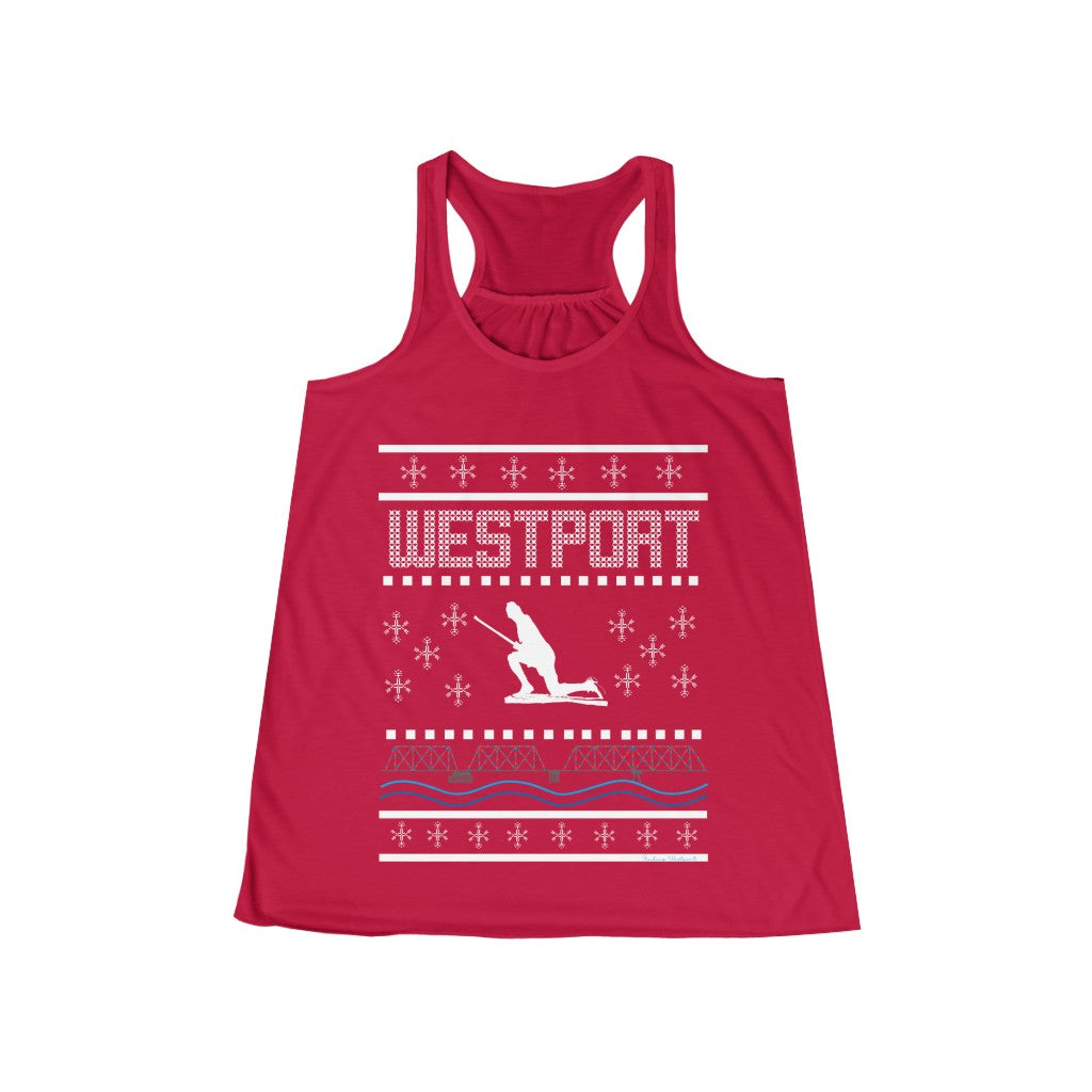 Westport Ugly Holiday Women's Flowy Racerback Tank