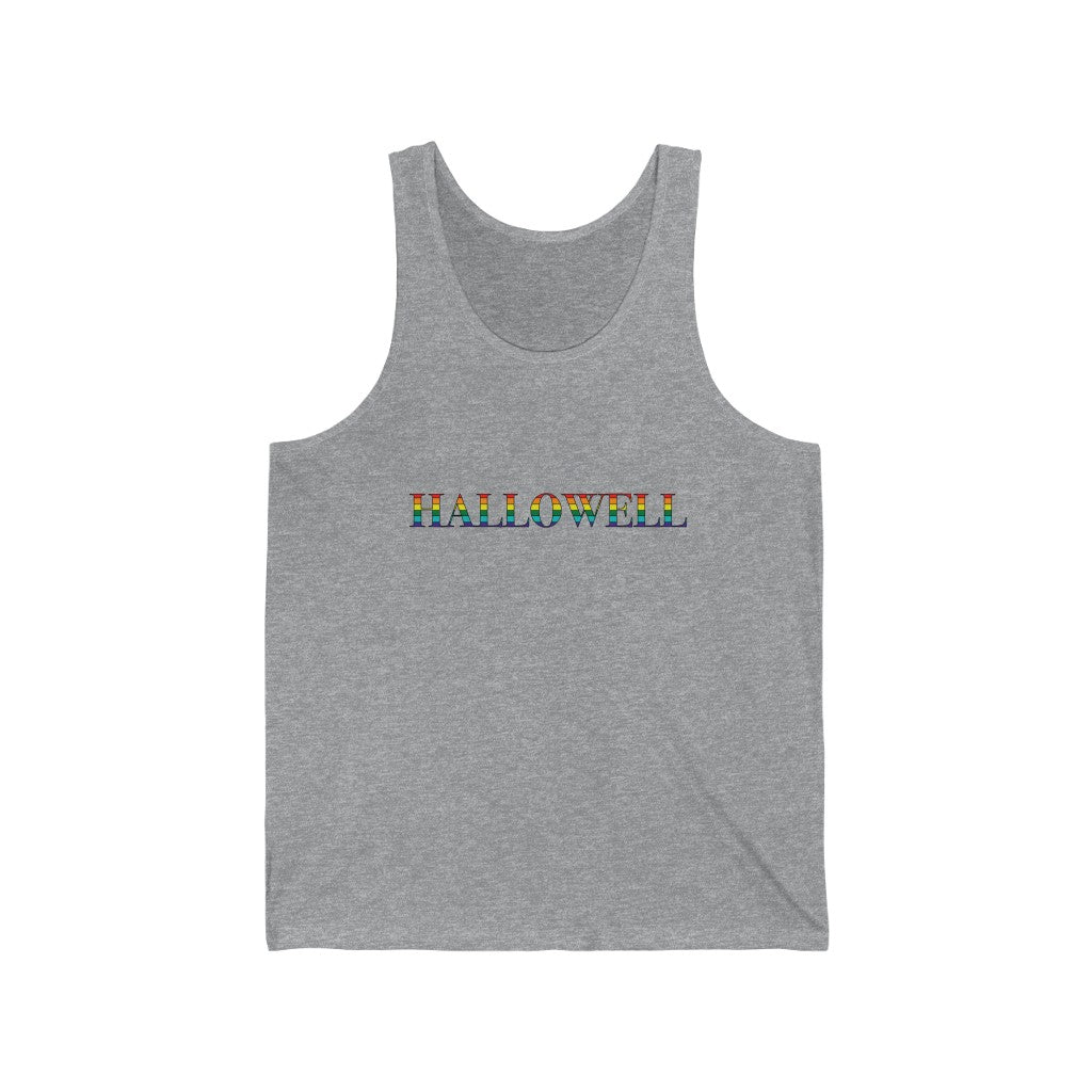 Hallowell Rainbow Unisex Jersey Tank