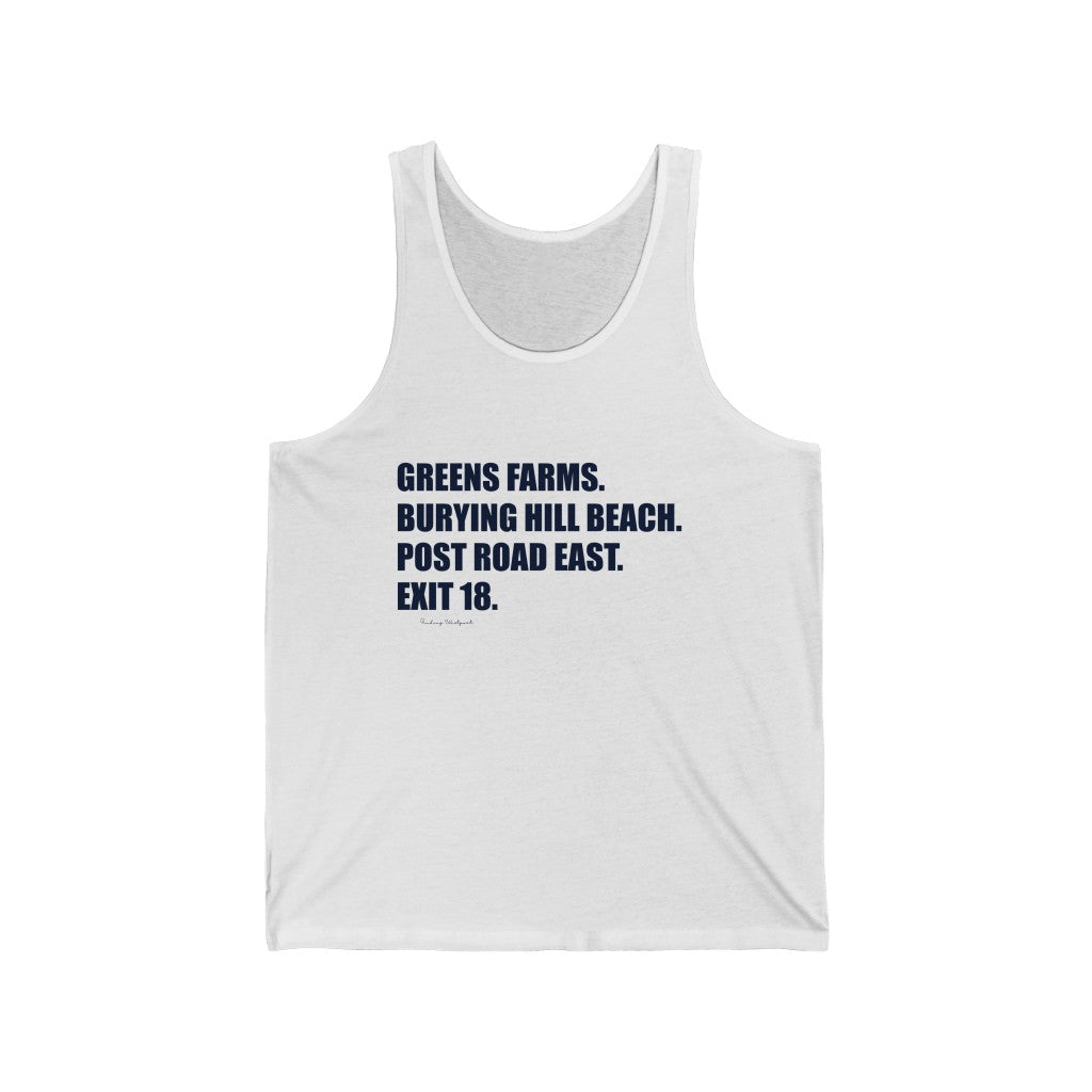 westport ct / connecticut unisex tank top 