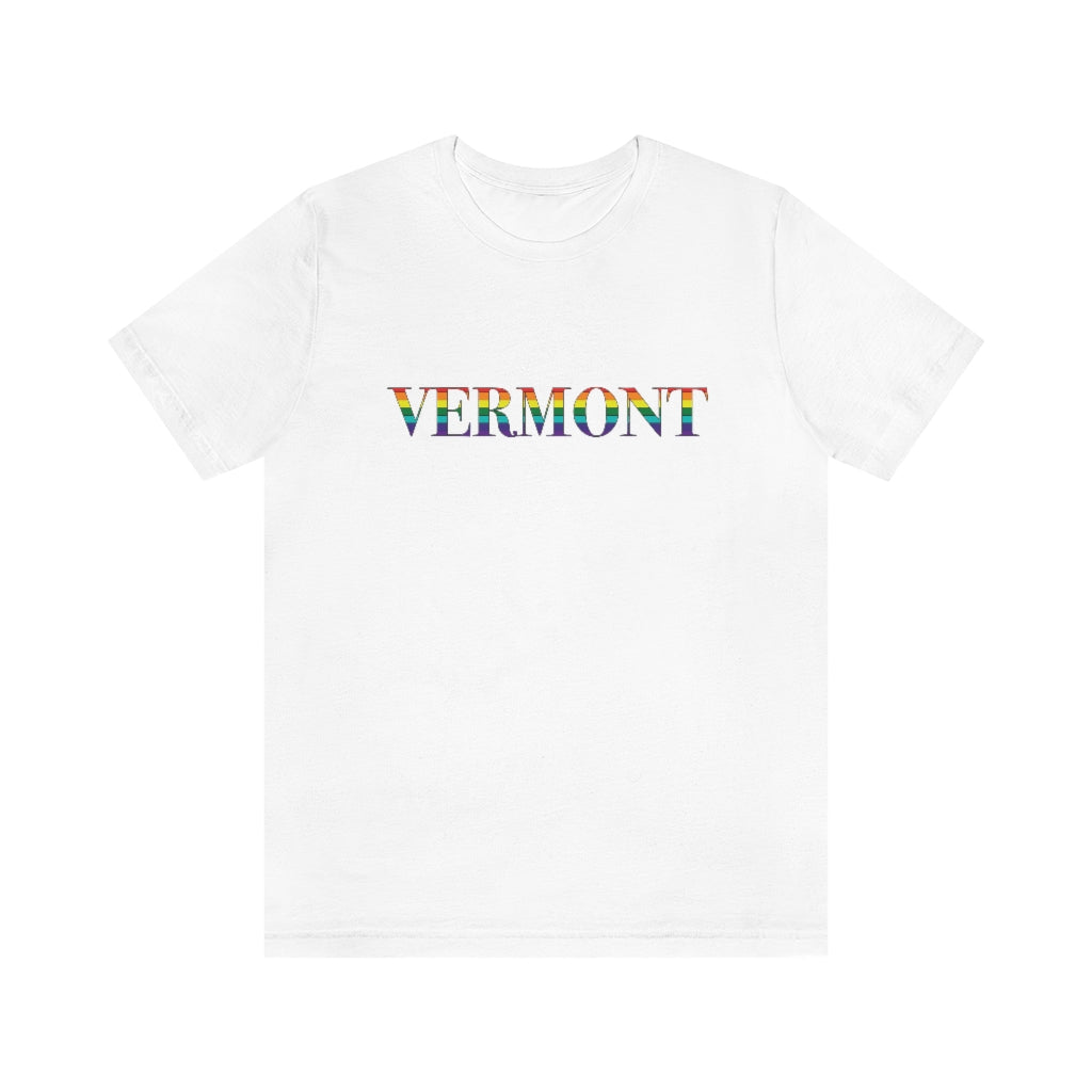 Vermont Rainbow Unisex Jersey Short Sleeve Tee