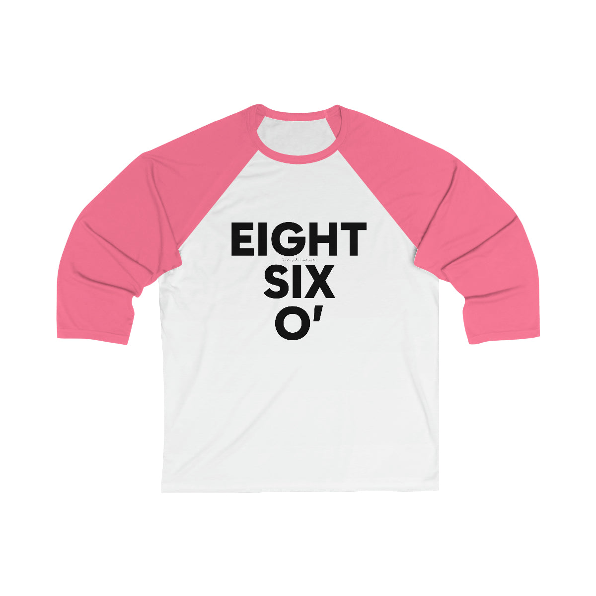 Eight Six O' Unisex 3\4 Sleeve Baseball Tee