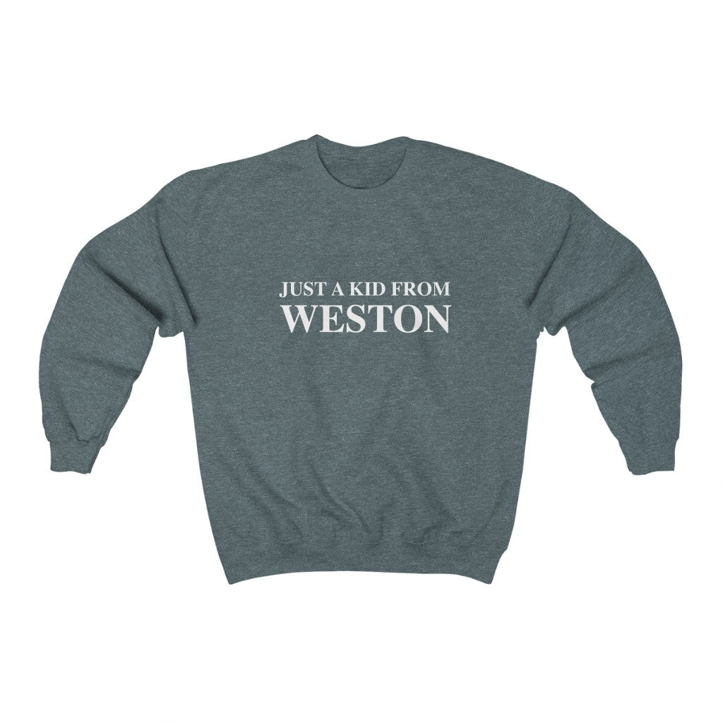 Just a kid from Weston, Weston, Connecticut tee shirts, hoodies sweatshirts, mugs and other apparel, home gifts and souvenirs. Proceeds of this collections goes to help Finding Connecticut’s brand. Free USA shipping 